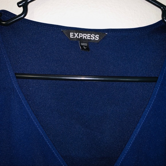 Express Navy Blue Blouse - Picture 5 of 5